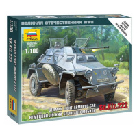 Wargames (WWII) military 6157 - Sd.Kfz.222 Armored Car (1: 100)