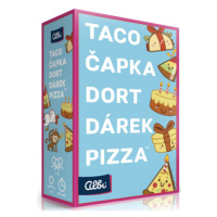 Taco, čapka, dort, dárek, pizza