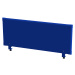 eurokraft pro Akustický nástavný panel pro pracovní stůl, výška 450 mm, šířka 1200 mm, modrá