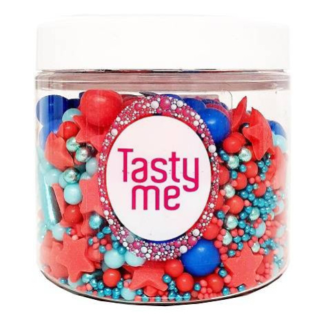 Cukrové zdobení mix červeno modré 150g - Tasty Me