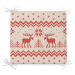 Vánoční podsedák s příměsí bavlny Minimalist Cushion Covers Merry Christmas, 42 x 42 cm