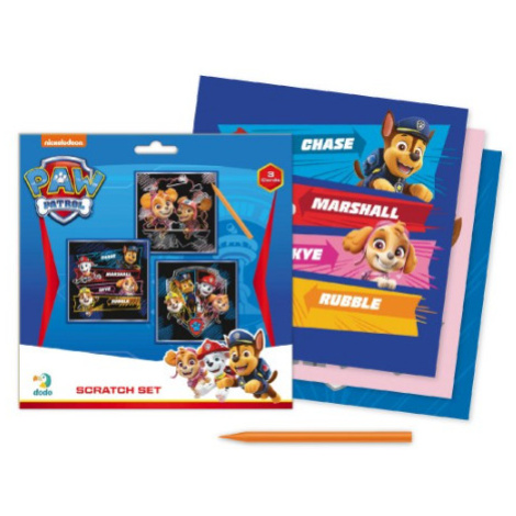Škrabací obrázek 3 ks barevný Tlapková patrola/ Paw Patrol Teddies
