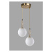 Sofahouse 28685 Designový lustr Darryl 25 cm bílý závěsné svítidlo