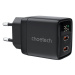 ChoeTech PD35W Dual Type-C GAN PD35W Wall Charger, black