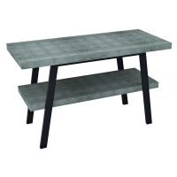 Sapho TWIGA umyvadlový stolek 130x72x50 cm, černá mat/aquamarine