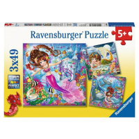Ravensburger puzzle 080632 Mořské víly 3x49 dílků