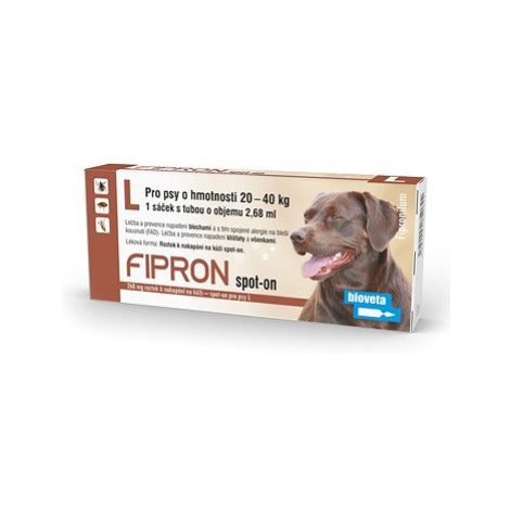 Bioveta Fipron 268 mg spot-on pro psy L 1 × 2,68 ml