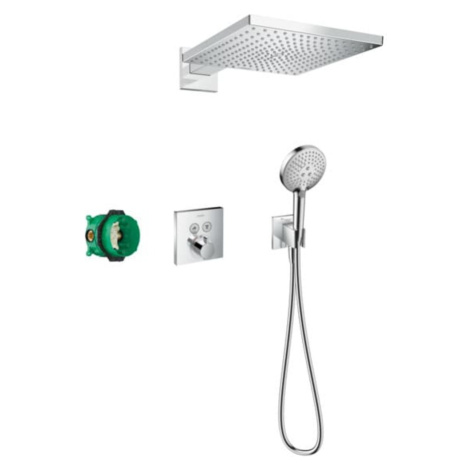 Sprchový systém Hansgrohe Raindance E pod omítku s termostatickou baterií chrom 27952000