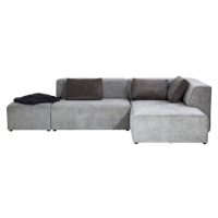 KARE Design Rohová sedačka Infinity Otoman - šedá, pravá