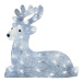 EMOS LED vánoční jelínek, 27 cm, venkovní i vnitřní, studená bílá, časovač