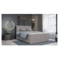 SFAB Kontinentální čalouněná postel MILANO (180x200 cm) Barva látky: Světlá šedá (Lincoln 86)