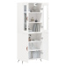 vidaXL Skříň highboard bílá 69,5 x 34 x 180 cm kompozitní dřevo