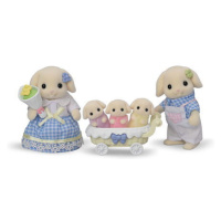 Sylvanian Families Rodina Flora králíci s trojčaty