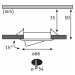 PAULMANN LED vestavné svítidlo Nova mini Plus EasyDim výklopné 3x4,2W 2700K kov kartáčovaný 230V