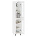 vidaXL Skříň highboard bílá s vysokým leskem 34,5x34x180 cm kompozit