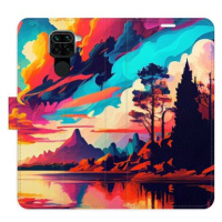 iSaprio flip pouzdro Colorful Mountains 02 pro Xiaomi Redmi Note 9