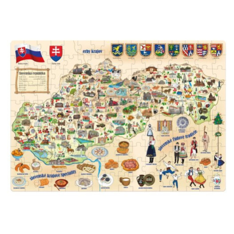 Popular Puzzle Mapa Slovenska, 160 dílků