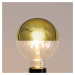 Lucande Zrcadlová LED žárovka E27 3,8 W G95, 2700K zlatá