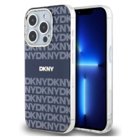 DKNY PC/TPU Repeat Pattern Tonal Stripe Magsafe kryt iPhone 13 Pro Max modrý