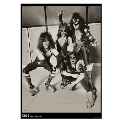 Plakát, Obraz - Kiss - Amsterdam 1976, (59.4 x 84 cm)