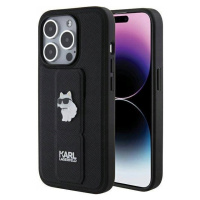 Pouzdro Karl Lagerfeld Gripstand Saffiano Choupette Pro Iphone 15 Pro Černé