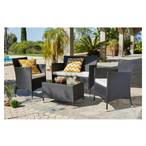 Ambia Garden ZAHRADNÍ SESTAVA 4dílné, kov, plast, sklo, textil Ambia Home