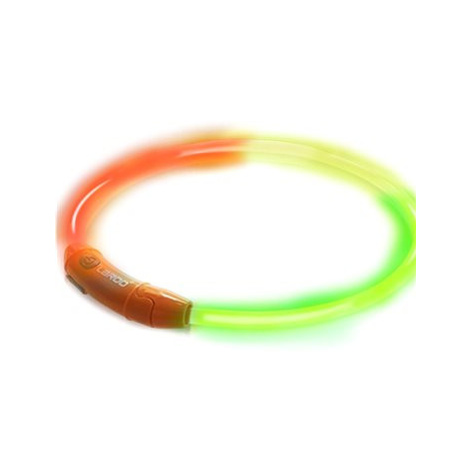 LaRoo LED obojek gradient oranžovo-zelený USB 65 cm