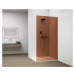 POLYSAN ESCA CHROME jednodílná sprchová zástěna k instalaci ke stěně, sklo Marron, 900 ES1590-01