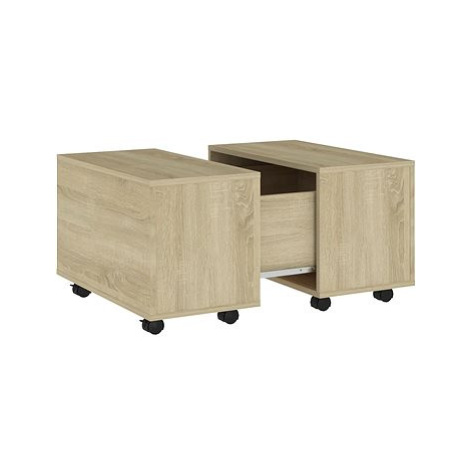 SHUMEE Konferenční stolek dub sonoma 60 × 60 × 38 cm dřevotříska, 806861