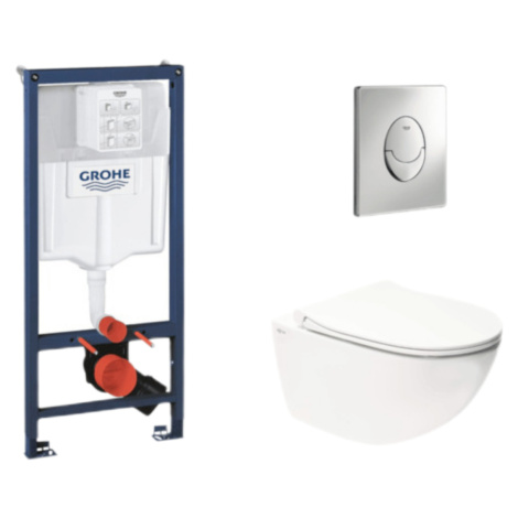 Závěsný wc set do lehkých stěn / předstěnová montáž Swiss Aqua Technologies Infinitio SIKOGRSIN1 GROHE