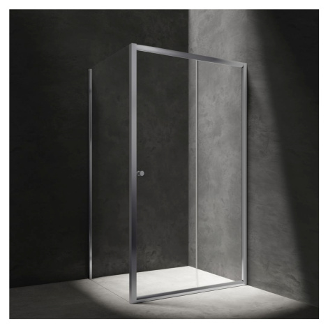 OMNIRES BRONX sprchový kout s posuvnými dveřmi, 110 x 90 cm chrom / transparent /CRTR/ BR1190CRT