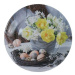 Goba Talíř plechový dekorační Velikonoční květy