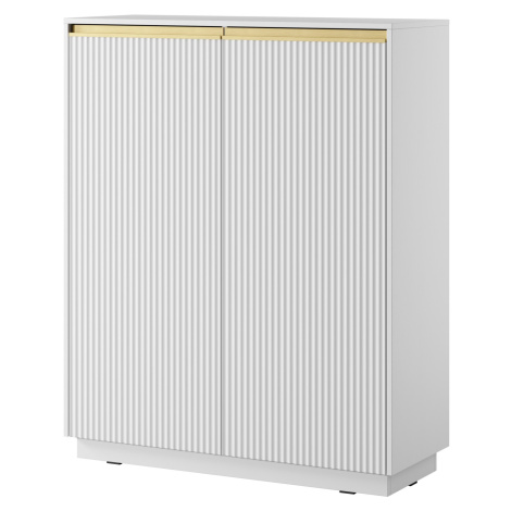 Piaski Komoda Royal II 104 cm KW bílá/zlatá