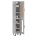 vidaXL Skříň highboard betonově šedá 34,5x34x180 cm kompozitní dřevo