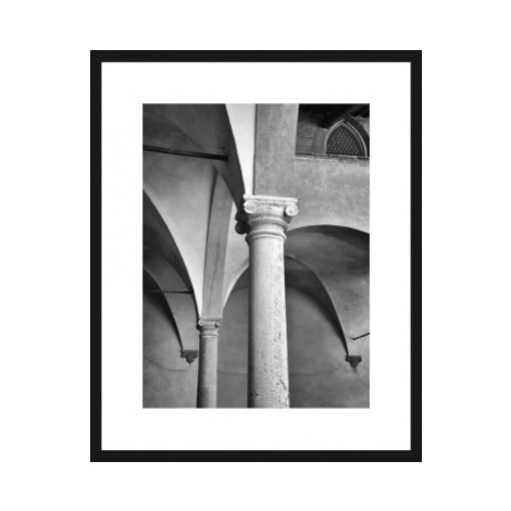 Rámovaný obraz Architektura 40x50 cm, černobílý Asko