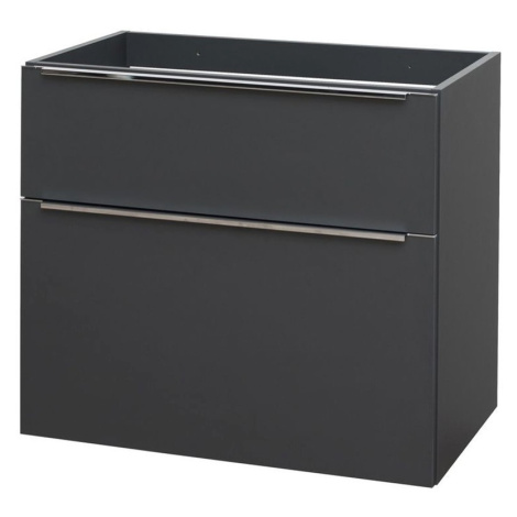 Mereo Mailo, koupelnová skříňka 81cm, antracit, chrom madlo CN531S