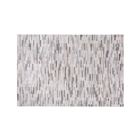 Šedý kožený koberec 160x230 cm AHILLI, 73796 BELIANI
