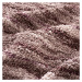 Bielastické potahy OCEANO NOVÉ hnědo-vínové trojkřeslo s dřevěnými rukojeťmi (š. 150 - 200 cm)