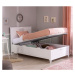 Studentská postel 120x200cm s úložným prostorem ema - bílá