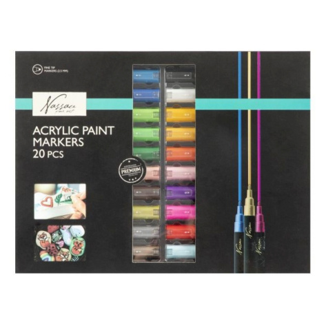 Craft Creative Sada akrylových fixů 20 ks