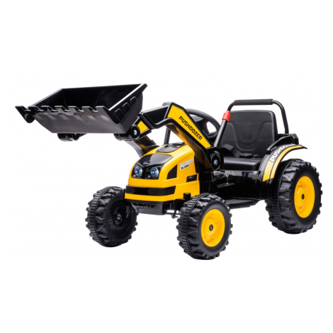 Mamido Dětský elektrický traktor s lopatou žlutý