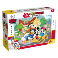 Oboustranné puzzle, 60 dílků. Supermaxi Mickey Mouse 66728 LISCIANI