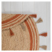 Flair Rugs koberce Kusový koberec Lunara Orange kruh – na ven i na doma - 150x150 (průměr) kruh 