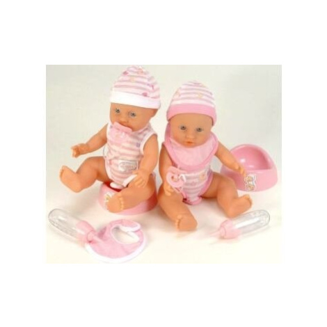 Panenka New Born Baby Darling 30 cm, 2 druhy varianta oblečení světle růžový lem Simba