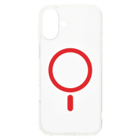 Dvided Magsafe iPhone 16 clear case - Red