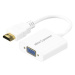 AlzaPower HDMI (M) to VGA (F) with 3.5mm Jack bílý