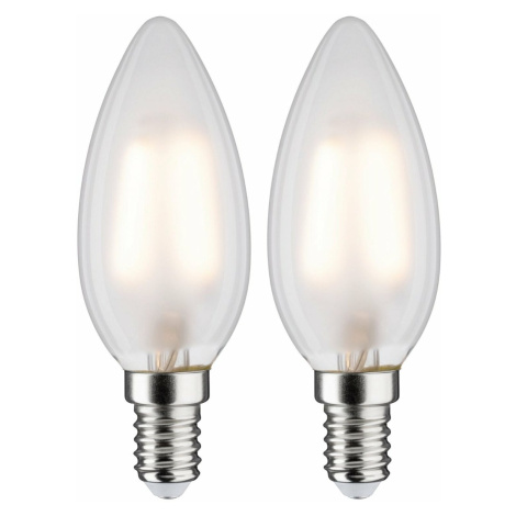 PAULMANN LED svíčka 3 W E14 mat teplá bílá 2ks-sada 286.36 P 28636