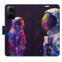 iSaprio Flip pouzdro Neon Astronaut 02 pro Xiaomi Redmi Note 12S