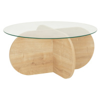 Kalune Design Konferenční stolek BUBBLE dub safírový/tvrzené sklo