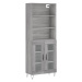 vidaXL Skříň highboard šedá sonoma 69,5 x 34 x 180 cm kompozitní dřevo